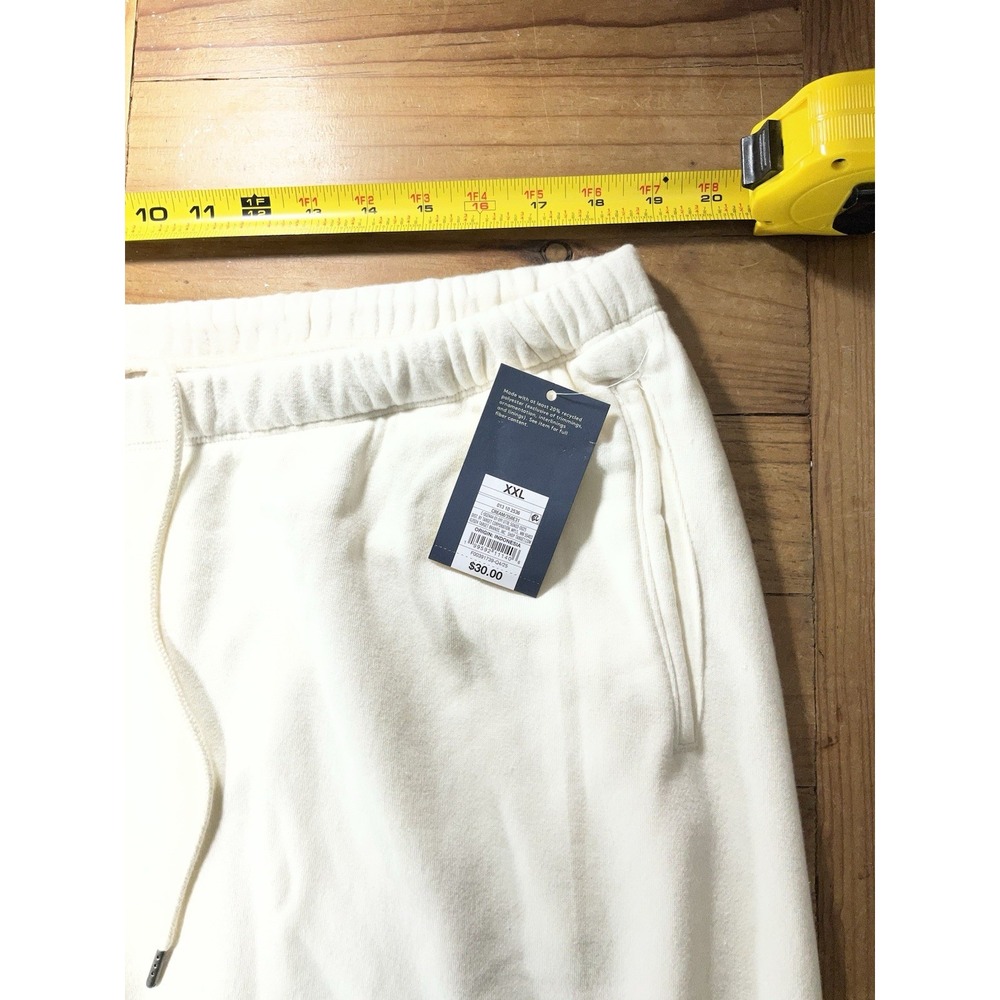 Universal Thread Mid Rise, Fleece Cream/White Jogger Pants Women's XXL - Picture 9 of 12